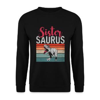 Sister Gifts - Unisex Sweatshirt - black - Front - Alina (178cm) & Michal (187cm)