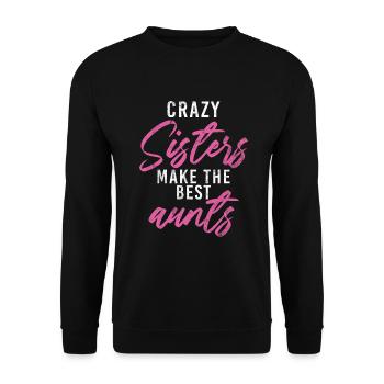 Sister Gifts - Unisex Pullover - Schwarz - Vorne - Alina (178cm) & Michal (187cm)