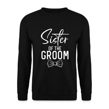 Sister Gifts - Unisex Pullover - Schwarz - Vorne - Alina (178cm) & Michal (187cm)