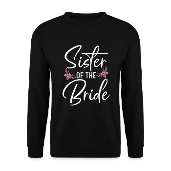 Sister Gifts - Unisex Pullover - Schwarz - Vorne - Alina (178cm) & Michal (187cm)