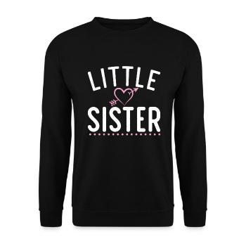 Little Sister Gifts - Unisex Pullover - Schwarz - Vorne - Alina (178cm) & Michal (187cm)