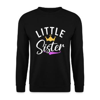 Cadeaux Petite Soeur - Sweat-shirt Unisexe - noir - Devant - Alina (178cm) & Michal (187cm)