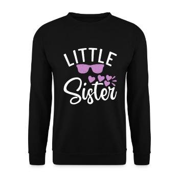 Cadeaux Petite Soeur - Sweat-shirt Unisexe - noir - Devant - Alina (178cm) & Michal (187cm)