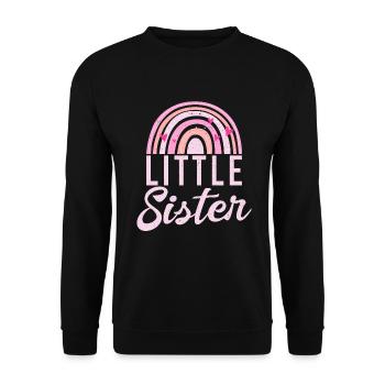 Little Sister Gifts - Unisex Pullover - Schwarz - Vorne - Alina (178cm) & Michal (187cm)