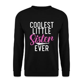 Little Sister Gifts - Unisex Pullover - Schwarz - Vorne - Alina (178cm) & Michal (187cm)
