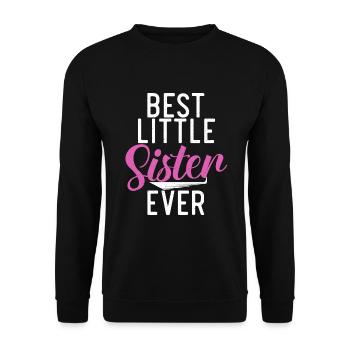 Cadeaux Petite Soeur - Sweat-shirt Unisexe - noir - Devant - Alina (178cm) & Michal (187cm)