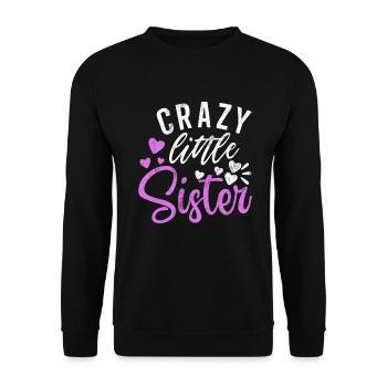 Cadeaux Petite Soeur - Sweat-shirt Unisexe - noir - Devant - Alina (178cm) & Michal (187cm)