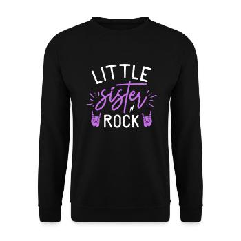 Cadeaux Petite Soeur - Sweat-shirt Unisexe - noir - Devant - Alina (178cm) & Michal (187cm)