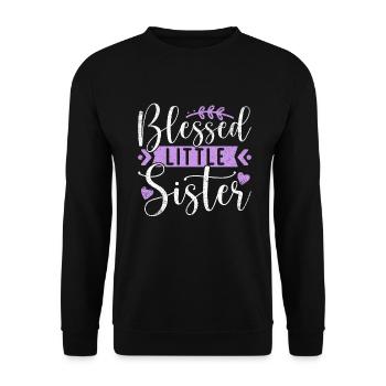 Cadeaux Petite Soeur - Sweat-shirt Unisexe - noir - Devant - Alina (178cm) & Michal (187cm)