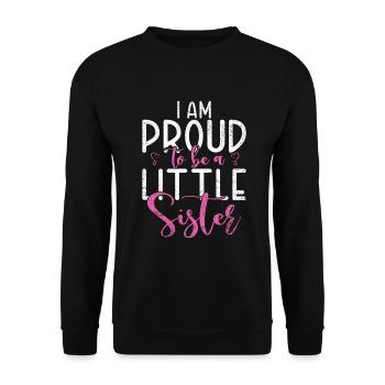 Cadeaux Petite Soeur - Sweat-shirt Unisexe - noir - Devant - Alina (178cm) & Michal (187cm)