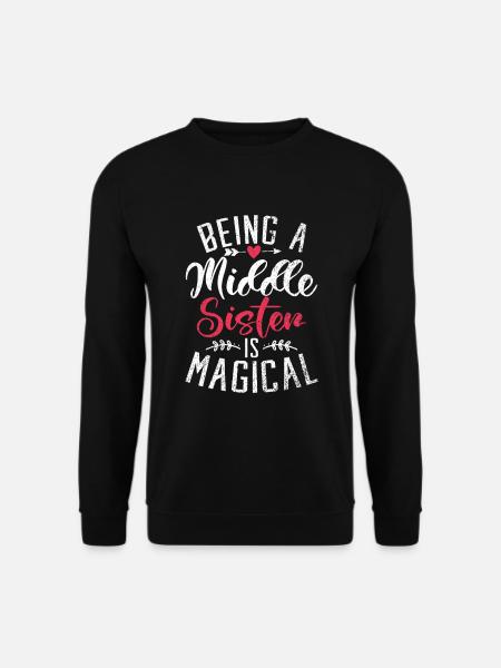 Middle Sister Gifts - Unisex Sweatshirt - black