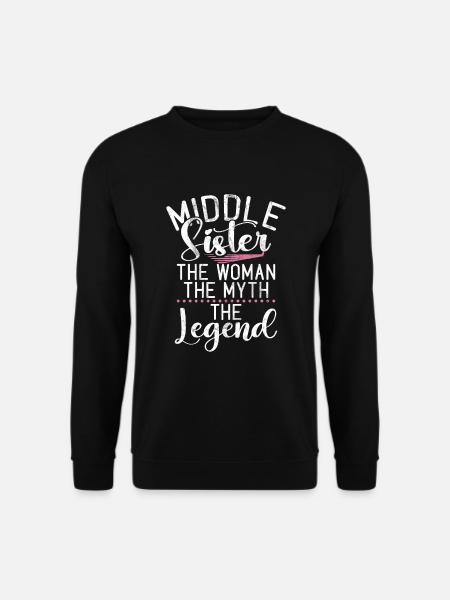 Middle Sister Gifts - Unisex Sweatshirt - black