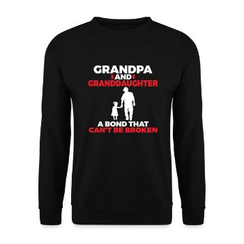 Grandpa Gifts - Unisex Pullover - Schwarz - Vorne - Alina (178cm) & Michal (187cm)