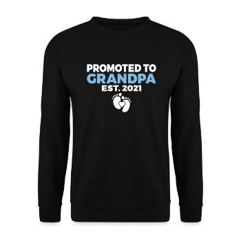 Grandpa Gifts - Unisex Pullover - Schwarz - Vorne - Alina (178cm) & Michal (187cm)