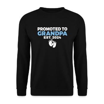 Grandpa Gifts - Unisex Pullover - Schwarz - Vorne - Alina (178cm) & Michal (187cm)