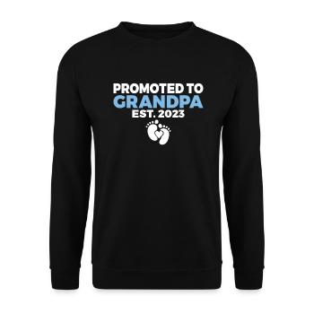 Grandpa Gifts - Unisex Pullover - Schwarz - Vorne - Alina (178cm) & Michal (187cm)
