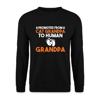 Grandpa Gifts - Unisex Pullover - Schwarz - Vorne - Alina (178cm) & Michal (187cm)