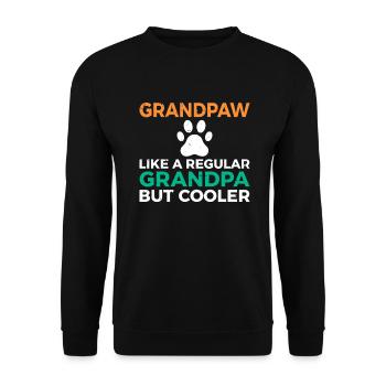 Grandpa Gifts - Unisex Pullover - Schwarz - Vorne - Alina (178cm) & Michal (187cm)