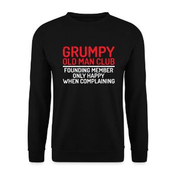 Grandpa Gifts - Unisex Pullover - Schwarz - Vorne - Alina (178cm) & Michal (187cm)
