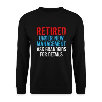 Grandpa Gifts - Unisex Pullover - Schwarz - Vorne - Alina (178cm) & Michal (187cm)
