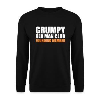 Grandpa Gifts - Unisex Pullover - Schwarz - Vorne - Alina (178cm) & Michal (187cm)
