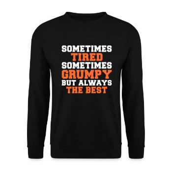 Grandpa Gifts - Unisex Pullover - Schwarz - Vorne - Alina (178cm) & Michal (187cm)