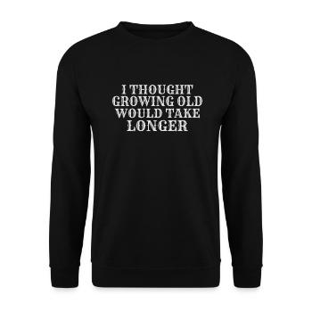Grandpa Gifts - Unisex Pullover - Schwarz - Vorne - Alina (178cm) & Michal (187cm)