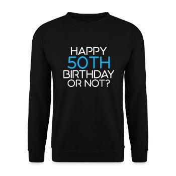 Grandpa Gifts - Unisex Pullover - Schwarz - Vorne - Alina (178cm) & Michal (187cm)