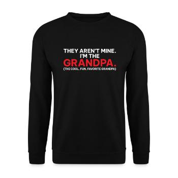 Grandpa Gifts - Unisex Pullover - Schwarz - Vorne - Alina (178cm) & Michal (187cm)