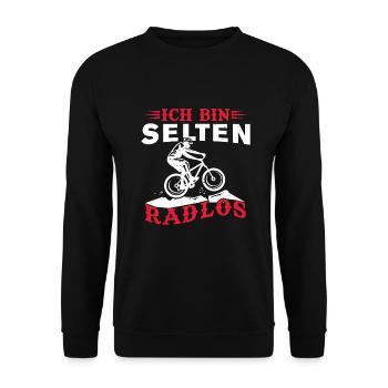 I Am Wheelless Bike Design for Cyclists - Unisex Sweatshirt - black - Front - Alina (178cm) & Michal (187cm)
