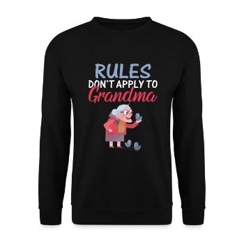 Cadeaux grand-mère - Sweat-shirt Unisexe - noir - Devant - Alina (178cm) & Michal (187cm)