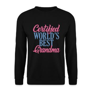 Grandma Gifts - Unisex Pullover - Schwarz - Vorne - Alina (178cm) & Michal (187cm)