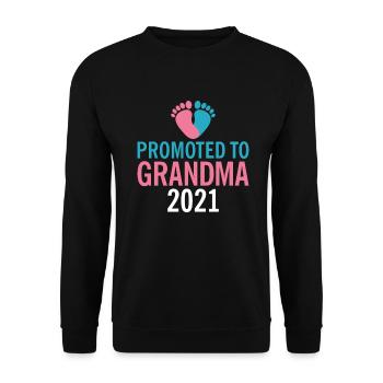 Grandma Gifts - Unisex Pullover - Schwarz - Vorne - Alina (178cm) & Michal (187cm)