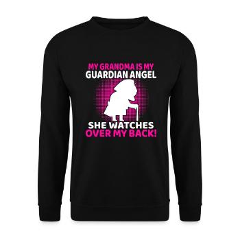 Cadeaux grand-mère - Sweat-shirt Unisexe - noir - Devant - Alina (178cm) & Michal (187cm)