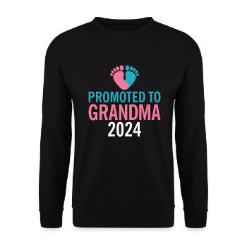 Grandma Gifts - Unisex Pullover - Schwarz - Vorne - Alina (178cm) & Michal (187cm)