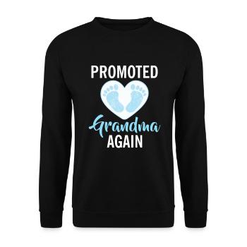 Grandma Gifts - Unisex Pullover - Schwarz - Vorne - Alina (178cm) & Michal (187cm)