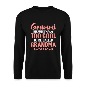 Cadeaux grand-mère - Sweat-shirt Unisexe - noir - Devant - Alina (178cm) & Michal (187cm)