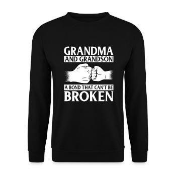 Grandma Gifts - Unisex Pullover - Schwarz - Vorne - Alina (178cm) & Michal (187cm)