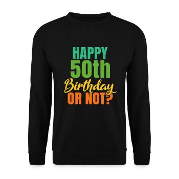 Grandma Gifts - Unisex Pullover - Schwarz - Vorne - Alina (178cm) & Michal (187cm)