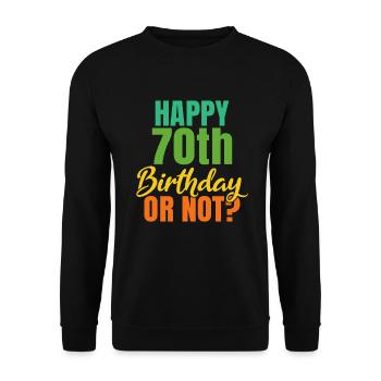 Grandma Gifts - Unisex Sweatshirt - black - Front - Alina (178cm) & Michal (187cm)