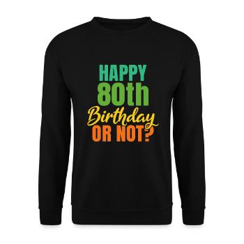 Grandma Gifts - Unisex Pullover - Schwarz - Vorne - Alina (178cm) & Michal (187cm)