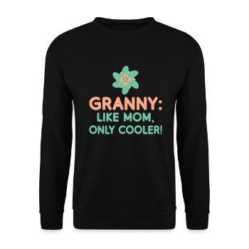 Cadeaux grand-mère - Sweat-shirt Unisexe - noir - Devant - Alina (178cm) & Michal (187cm)