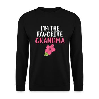 Grandma Gifts - Unisex Pullover - Schwarz - Vorne - Alina (178cm) & Michal (187cm)