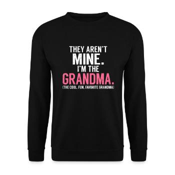 Grandma Gifts - Unisex Pullover - Schwarz - Vorne - Alina (178cm) & Michal (187cm)