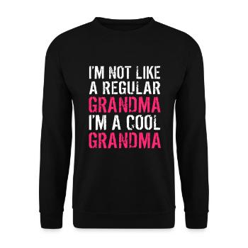 Grandma Gifts - Unisex Pullover - Schwarz - Vorne - Alina (178cm) & Michal (187cm)