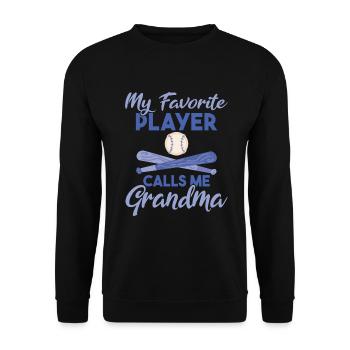 Grandma Gifts - Unisex Pullover - Schwarz - Vorne - Alina (178cm) & Michal (187cm)