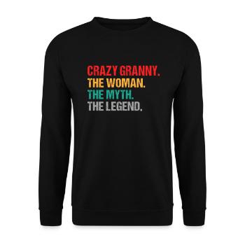 Cadeaux grand-mère - Sweat-shirt Unisexe - noir - Devant - Alina (178cm) & Michal (187cm)