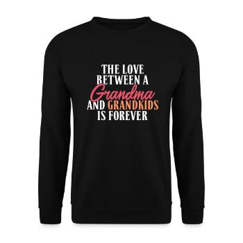 Grandma Gifts - Unisex Pullover - Schwarz - Vorne - Alina (178cm) & Michal (187cm)