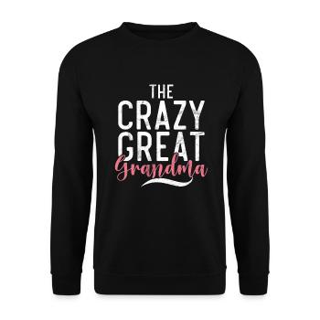 Great Grandma Gifts - Unisex Sweatshirt - black - Front - Alina (178cm) & Michal (187cm)
