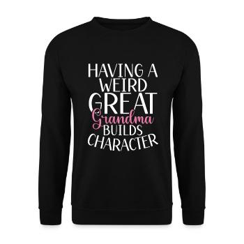 Great Grandma Gifts - Unisex Pullover - Schwarz - Vorne - Alina (178cm) & Michal (187cm)